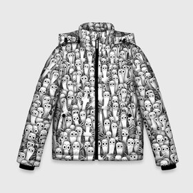 Зимняя куртка для мальчиков 3D с принтом Хатифнатты в Новосибирске, ткань верха — 100% полиэстер; подклад — 100% полиэстер, утеплитель — 100% полиэстер | длина ниже бедра, удлиненная спинка, воротник стойка и отстегивающийся капюшон. Есть боковые карманы с листочкой на кнопках, утяжки по низу изделия и внутренний карман на молнии. 

Предусмотрены светоотражающий принт на спинке, радужный светоотражающий элемент на пуллере молнии и на резинке для утяжки | Тематика изображения на принте: moomintroll | мумми тролль