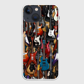 Чехол для iPhone 13 mini с принтом Электрогитары в Новосибирске,  |  | fender | ibanez | ltd | stratocaster | гитара | инструмент | музыка | рок