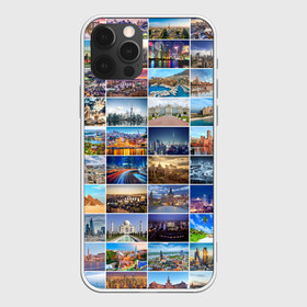 Чехол для iPhone 12 Pro с принтом Туризм (10х10) в Новосибирске, силикон | область печати: задняя сторона чехла, без боковых панелей | азия | берлин | вегас | венеция | воспоминания | города | достопримечательности | европа | египет | калифорния | каникулы | лондон | милан | москва | ностальгия | нью йорк | отдых | отпуск | память