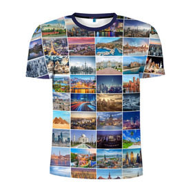 Мужская футболка 3D спортивная с принтом Туризм (10х10) в Новосибирске, 100% полиэстер с улучшенными характеристиками | приталенный силуэт, круглая горловина, широкие плечи, сужается к линии бедра | Тематика изображения на принте: азия | берлин | вегас | венеция | воспоминания | города | достопримечательности | европа | египет | калифорния | каникулы | лондон | милан | москва | ностальгия | нью йорк | отдых | отпуск | память