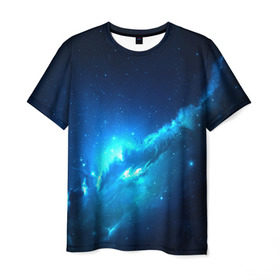 Мужская футболка 3D с принтом Вселенная в Новосибирске, 100% полиэфир | прямой крой, круглый вырез горловины, длина до линии бедер | 3д | вселенная | гравитация | звезда | космос | новая