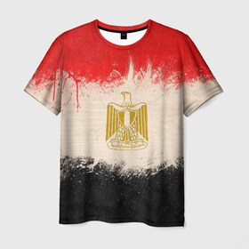 Мужская футболка 3D с принтом Египет в Новосибирске, 100% полиэфир | прямой крой, круглый вырез горловины, длина до линии бедер | африка | курорт | море | нации | санкции | страна | флаг