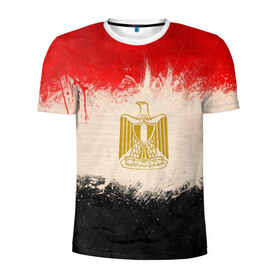Мужская футболка 3D спортивная с принтом Египет в Новосибирске, 100% полиэстер с улучшенными характеристиками | приталенный силуэт, круглая горловина, широкие плечи, сужается к линии бедра | африка | курорт | море | нации | санкции | страна | флаг