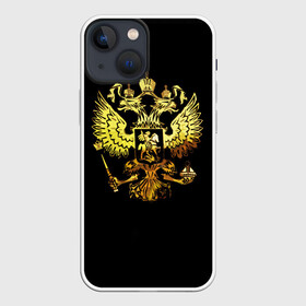 Чехол для iPhone 13 mini с принтом Герб России (Art) в Новосибирске,  |  | Тематика изображения на принте: патриот | патриотизм | победа | россия | русский
