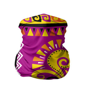 Бандана-труба 3D с принтом Африка в Новосибирске, 100% полиэстер, ткань с особыми свойствами — Activecool | плотность 150‒180 г/м2; хорошо тянется, но сохраняет форму | орнамент | цветной | этнический | этно | яркий