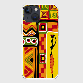 Чехол для iPhone 13 mini с принтом АФРИКА | AFRICA в Новосибирске,  |  | орнамент | этнический | этно | яркий