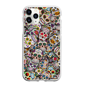 Чехол для iPhone 11 Pro Max матовый с принтом Мексиканские черепа в Новосибирске, Силикон |  | Тематика изображения на принте: calavera | sugar skull | день мертвых | мексика | традиция | узоры | цветы