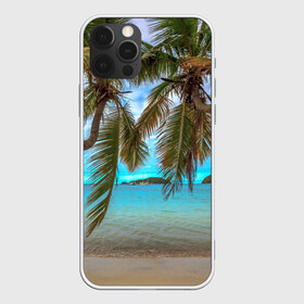 Чехол для iPhone 12 Pro Max с принтом Пальма в Новосибирске, Силикон |  | море | отдых | отпуск | пальмы | пляж | солнце | туризм