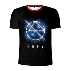 Мужская футболка 3D спортивная с принтом Prey в Новосибирске, 100% полиэстер с улучшенными характеристиками | приталенный силуэт, круглая горловина, широкие плечи, сужается к линии бедра | prey | игра | космос