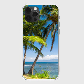 Чехол для iPhone 12 Pro Max с принтом Пальмы в Новосибирске, Силикон |  | море | отдых | отпуск | пальмы | пляж | солнце | туризм