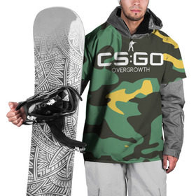 Накидка на куртку 3D с принтом cs:go - Overgrowth Style (Камуфляж) в Новосибирске, 100% полиэстер |  | Тематика изображения на принте: cs | csgo | го | кс