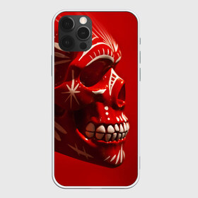 Чехол для iPhone 12 Pro Max с принтом Красный череп в Новосибирске, Силикон |  | red | дьявол | красный | монстр | прикольные картинки | череп