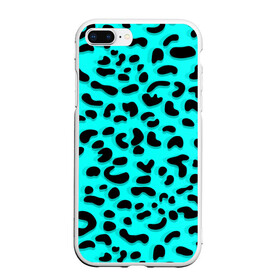 Чехол для iPhone 7Plus/8 Plus матовый с принтом Леопард в Новосибирске, Силикон | Область печати: задняя сторона чехла, без боковых панелей | sea | summer | африка | вода | джунгли | зебра | леопард | лето | море | океан | пляж | полосы | принт | тигр