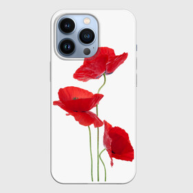 Чехол для iPhone 13 Pro с принтом Маки в Новосибирске,  |  | field | flowers | poppies | poppy | red | wild | красные | мак | маки | поле | полевые | цветы