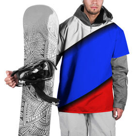 Накидка на куртку 3D с принтом Российский флаг в Новосибирске, 100% полиэстер |  | Тематика изображения на принте: косой | наклонный | триколор