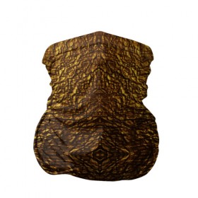 Бандана-труба 3D с принтом Gold Texture в Новосибирске, 100% полиэстер, ткань с особыми свойствами — Activecool | плотность 150‒180 г/м2; хорошо тянется, но сохраняет форму | 