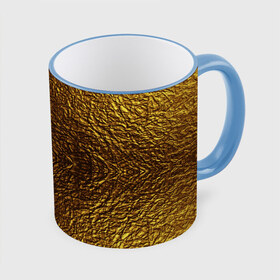 Кружка 3D с принтом Gold Texture в Новосибирске, керамика | ёмкость 330 мл | Тематика изображения на принте: 