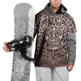 Накидка на куртку 3D с принтом Народ Майя в Новосибирске, 100% полиэстер |  | декор | древний | дух | монстр | символ | существо | текстуры индийские | украшения | элемент
