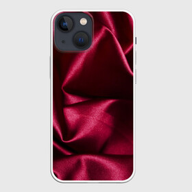 Чехол для iPhone 13 mini с принтом Текстура в Новосибирске,  |  | бордовый | роза | текстура | ткань | узор | цвет
