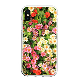 Чехол для iPhone XS Max матовый с принтом Весеннее настроение в Новосибирске, Силикон | Область печати: задняя сторона чехла, без боковых панелей | аромат | букет | вазон | великолепие | краски | красота | куст | луг | полевые цветы | полянка | природа | растения | розы | ромашки | тюльпаны | украшение | фауна | цветник | цветок | цветочек | цветы