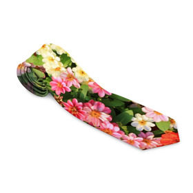 Галстук 3D с принтом Весеннее настроение в Новосибирске, 100% полиэстер | Длина 148 см; Плотность 150-180 г/м2 | аромат | букет | вазон | великолепие | краски | красота | куст | луг | полевые цветы | полянка | природа | растения | розы | ромашки | тюльпаны | украшение | фауна | цветник | цветок | цветочек | цветы