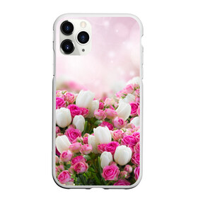 Чехол для iPhone 11 Pro матовый с принтом Нежные розы в Новосибирске, Силикон |  | аромат | букет | вазон | великолепие | краски | красота | куст | нежность | природа | растения | розы | украшение | фауна | цветник | цветы