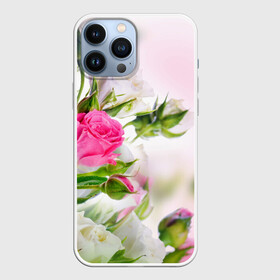 Чехол для iPhone 13 Pro Max с принтом Алые розы в Новосибирске,  |  | аромат | букет | вазон | великолепие | краски | красота | куст | нежность | природа | растения | розы | украшение | фауна | цветник | цветы