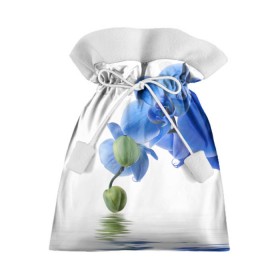 Подарочный 3D мешок с принтом Веточка орхидеи в Новосибирске, 100% полиэстер | Размер: 29*39 см | Тематика изображения на принте: ветка | красота | нежность | орхидея | природа | растение | фауна | цветок | цветы