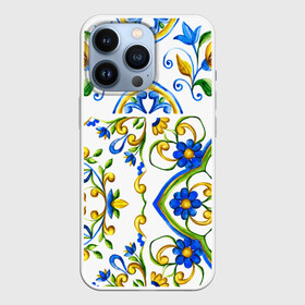 Чехол для iPhone 13 Pro с принтом Майолика в Новосибирске,  |  | dg | dolce | dolce  gabana | dolce  gabbana | dolce gabbana | maiolica | majolica | trend | барселона | дольче | дольче габана | дольче габбана | керамика | майолика | мода | модный принт | мозаика | мозайка | плитка | роспись | тренд