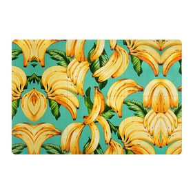 Магнитный плакат 3Х2 с принтом Банан в Новосибирске, Полимерный материал с магнитным слоем | 6 деталей размером 9*9 см | banana | банан | бананы | паттерн
