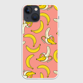 Чехол для iPhone 13 mini с принтом Банан 1 в Новосибирске,  |  | banana | банан | бананы | паттерн