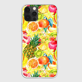 Чехол для iPhone 12 Pro Max с принтом Веселые фрукты 1 в Новосибирске, Силикон |  | апельсин | арбуз | банан | виноград | груша | киви | овощи | питание | ппп | правильное | тайланд | фрукт | яблоко