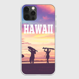 Чехол для iPhone 12 Pro с принтом HAWAII 3 в Новосибирске, силикон | область печати: задняя сторона чехла, без боковых панелей | hawaii | гаваи | лето | океан | отдых | пальмы | пляж | серф