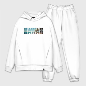 Мужской костюм хлопок OVERSIZE с принтом HAWAII 8 в Новосибирске,  |  | hawaii | гаваи | лето | море | океан | пальмы | пляж | серф