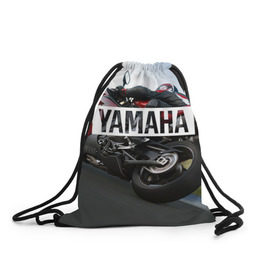 Рюкзак-мешок 3D с принтом Yamaha 4 в Новосибирске, 100% полиэстер | плотность ткани — 200 г/м2, размер — 35 х 45 см; лямки — толстые шнурки, застежка на шнуровке, без карманов и подкладки | yamaha