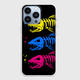 Чехол для iPhone 13 Pro с принтом Рыбалка в Новосибирске,  |  | art | bubbles | fish | fishing | river | skeleton | water | арт | вода | пузыри | река | рыба | рыбалка | скелет