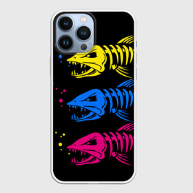 Чехол для iPhone 13 Pro Max с принтом Рыбалка в Новосибирске,  |  | art | bubbles | fish | fishing | river | skeleton | water | арт | вода | пузыри | река | рыба | рыбалка | скелет