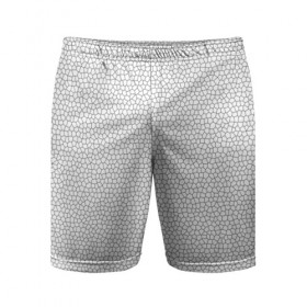 Мужские шорты 3D спортивные с принтом Витраж Белый в Новосибирске,  |  | Тематика изображения на принте: texture | белый | витраж | текстура