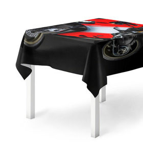 Скатерть 3D с принтом Ducati в Новосибирске, 100% полиэстер (ткань не мнется и не растягивается) | Размер: 150*150 см | ducati | мото | мотоцикл | скорость