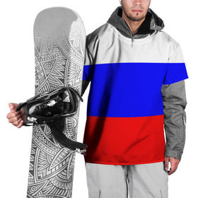 Накидка на куртку 3D с принтом Россия в Новосибирске, 100% полиэстер |  | народный | россия | русский | страны | триколор | флаг