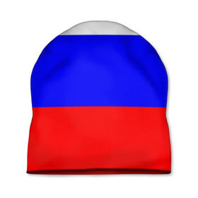Шапка 3D с принтом Россия в Новосибирске, 100% полиэстер | универсальный размер, печать по всей поверхности изделия | Тематика изображения на принте: народный | россия | русский | страны | триколор | флаг