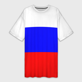 Платье-футболка 3D с принтом Россия в Новосибирске,  |  | народный | россия | русский | страны | триколор | флаг