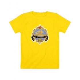Детская футболка хлопок с принтом Ветеран-Подводник в Новосибирске, 100% хлопок | круглый вырез горловины, полуприлегающий силуэт, длина до линии бедер | ветеран | вмф | моряк | о.м.с.к. | подводник | ссср | флот
