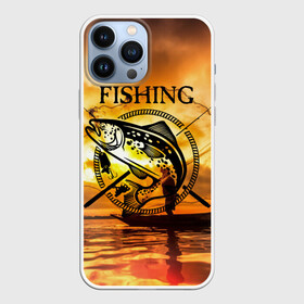 Чехол для iPhone 13 Pro Max с принтом Рыбалка в Новосибирске,  |  | boat | clouds | emblem | fish | fishermen | fishing | logo | nature | net | reflection | river | sky | sturgeon | sun | sunset | water | wave | вода | волна | закат | логотип | лодка | небо | облака | осетр | отражение | природа | река | рыба | рыбаки | р