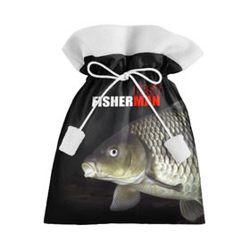 Подарочный 3D мешок с принтом Лучший рыбак в Новосибирске, 100% полиэстер | Размер: 29*39 см | background | best fisherman | black | fish | fishing | лещ | лучший рыбак | рыба | рыбалка | фон | черный
