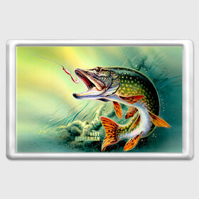 Магнит 45*70 с принтом Лучший рыбак в Новосибирске, Пластик | Размер: 78*52 мм; Размер печати: 70*45 | bait | best fisherman | driftwood | fish | fishing | hook | pike | river bottom | water | вода | дно | коряга | крючок | лучший рыбак | наживка | река | рыба | рыбалка | щука