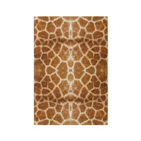 Обложка для паспорта матовая кожа с принтом Шкура Жирафа в Новосибирске, натуральная матовая кожа | размер 19,3 х 13,7 см; прозрачные пластиковые крепления | textures | животное | жираф | текстура