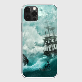 Чехол для iPhone 12 Pro Max с принтом Море в Новосибирске, Силикон |  | бочка | вода | волны | корабль | море | небо | новые | облака | океан | природа | шторм | якорь