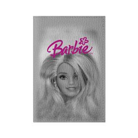 Обложка для паспорта матовая кожа с принтом Кукла барби в Новосибирске, натуральная матовая кожа | размер 19,3 х 13,7 см; прозрачные пластиковые крепления | Тематика изображения на принте: barbie | барби | кукла