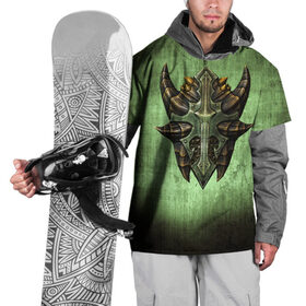 Накидка на куртку 3D с принтом Чешуйчатый щит Дракона в Новосибирске, 100% полиэстер |  | Тематика изображения на принте: дракон | игрок | игры | компьютерные игры | щит